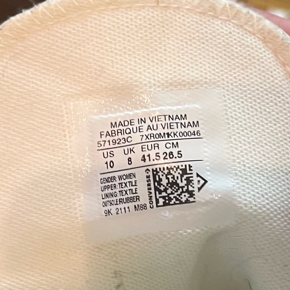 Converse Women's Chuck Taylor Allstar Lift Platform Sneakers Summer Spirit Sz 10 - Picture 11 of 13